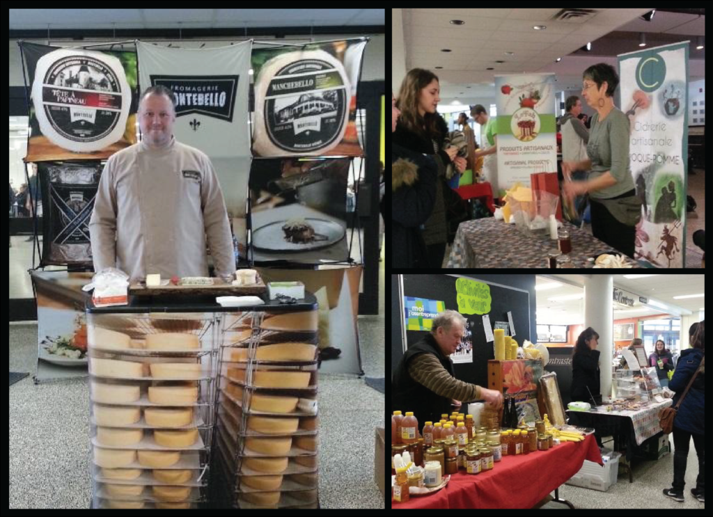 Des entrepreneurs de la région venus partager leurs expériences et exposer leurs produits.