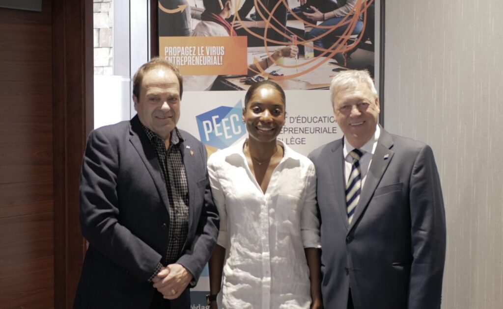 Louis Gosselin (Responsable des activités et partenariats), Melissa Philippe (Chargée de projet au contenu - PEEC), Alain Leclerc (Coordonnateur-PEEC)