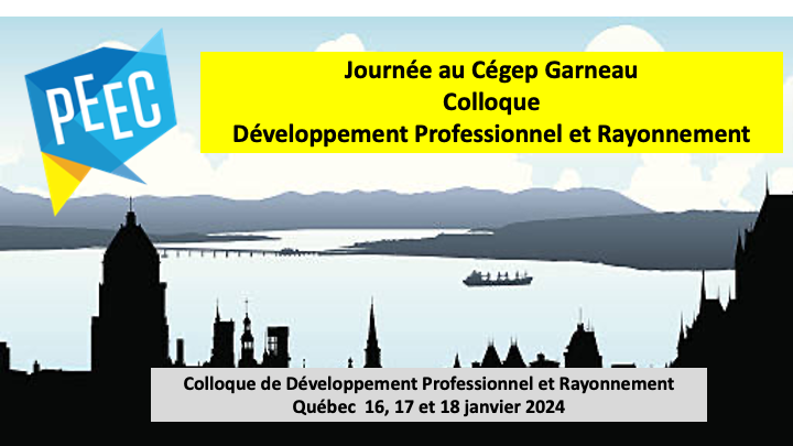 Colloque de développement porfessionnel et Rayonnement le 17 janvier 2024